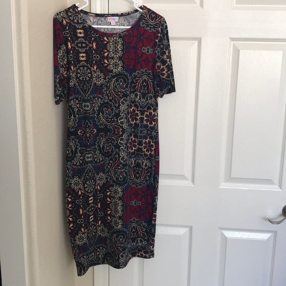 LuLaRoe Floral Pencil Dress Size Medium